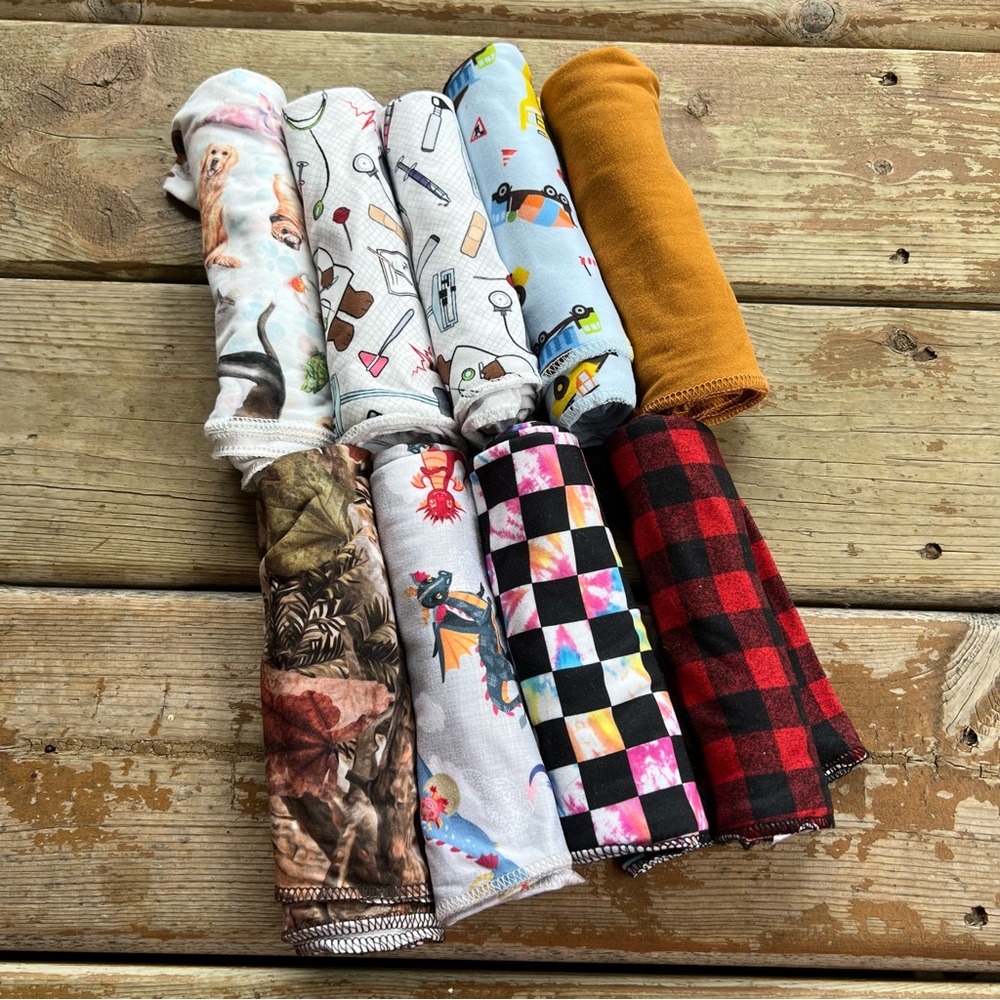 Bumblito Stretchy Tie On Headbands - Lot of 9 - One Size